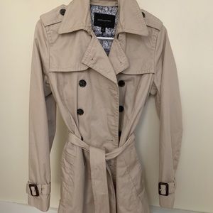 Trench coat. Lightly worn.